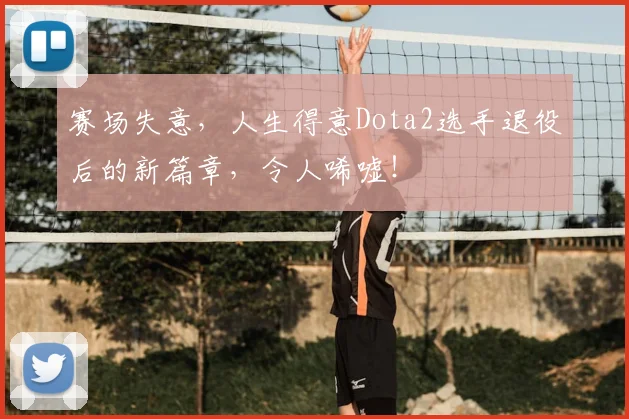 赛场失意,人生得意Dota2选手退役后的新篇章,令人唏嘘!